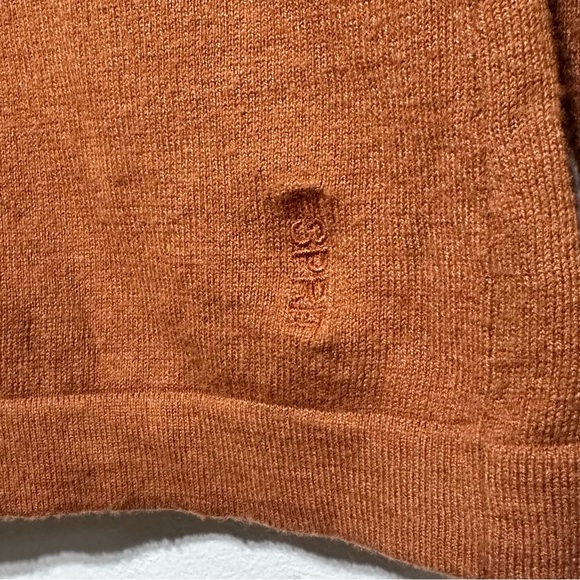 Esprit EUC Women’s V Neck Knit Brown Ribbed Sweater Size Medium - Picture 6 of 9